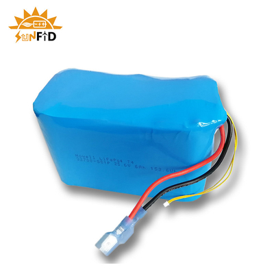بسته باتری لیتیومی قابل شارژ 25.6 ولت 6 آمپر ساعت 8S1P چراغ LED خورشیدی بسته باتری LifePO4