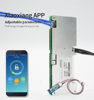 برد مدار 16s 48v لیتیوم BMS 17s 60v 20s 72v 60a با برنامه BT