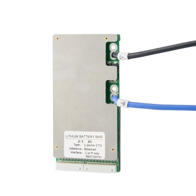 50A BMS برای باتری لیتیوم یونی 17s 60 ولت با کنترل دمای صفحه محافظ PCB PCB دوچرخه برقی Ebike