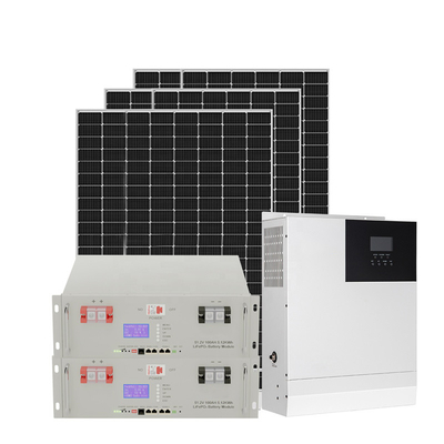 کیت سیستم خورشیدی خانگی 3KW Off Grid 50HZ 60HZ MPPT 110-250V