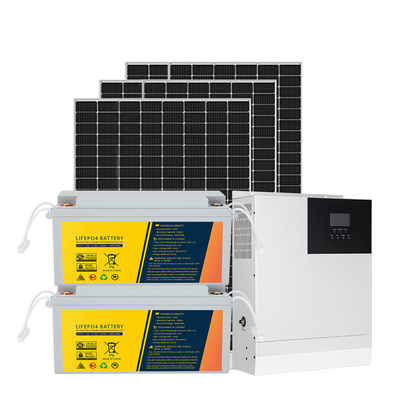 6KW 5KW خاموش شبکه سیستم برق خورشیدی سیستم فتوولتائیک خورشیدی با باتری