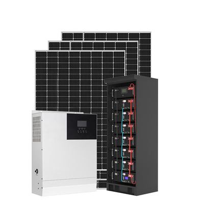6KW 5KW خاموش شبکه سیستم برق خورشیدی سیستم فتوولتائیک خورشیدی با باتری