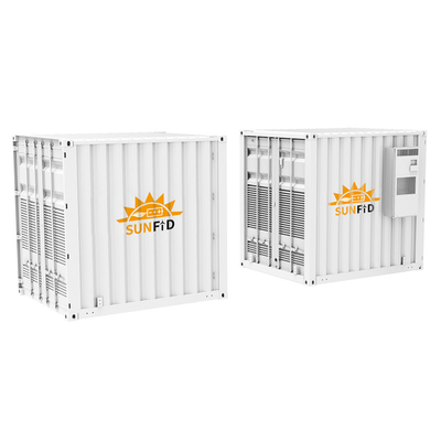0.5 مگاوات On Grid Off Grid سیستم خورشیدی 1MWH ESS Container Lifepo4 IP65 Outdoor