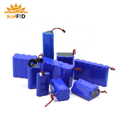 بسته باتری لیتیومی قابل شارژ 18650 3.7V 15.6Ah 1S6P محافظت شده