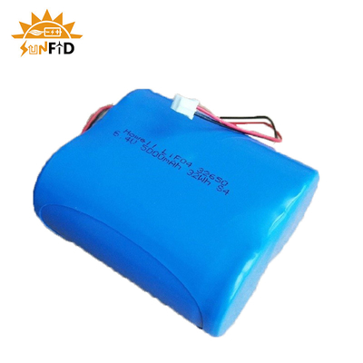بسته باتری لیتیومی قابل شارژ 6.4 ولت Lifepo4 4500mah 26650