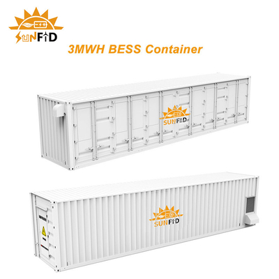سیستم ذخیره انرژی کانتینری 3MWH 20Ft، سیستم ذخیره سازی باتری تجاری BESS