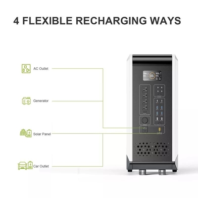 نیروگاه خورشیدی ژنراتور قابل حمل پاوربانک LiFePO4 2000w