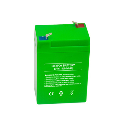 باتری جایگزین LifePO4 SLA باتری 6.4 ولتی 8 آمپر ساعتی با چرخه عمر طولانی باتری اسکوتر الکترونیکی LifePO4 باتری