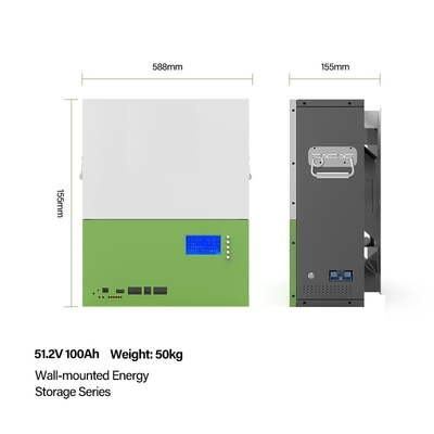 Rack Mount Residential Storage Energy System 48v 100ah Lifepo4 Battery Home Systems Storage Energy