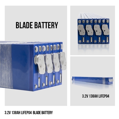 Blade Lifepo4 Cells 3.2 V 138AH برای سیستم ذخیره انرژی خورشیدی
