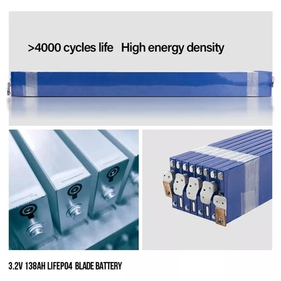 Blade Lifepo4 Cells 3.2 V 138AH برای سیستم ذخیره انرژی خورشیدی