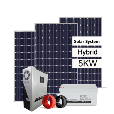 سیستم برق خورشیدی هیبریدی خاموش شبکه 3KW 5KW 8KW 10KW با باتری